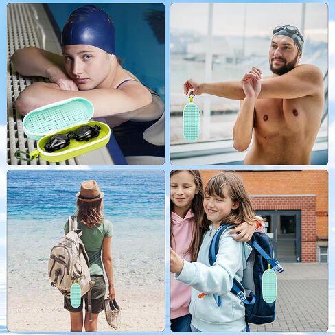 Swim Goggle Case for Swimming Goggles, Sunglasses, Zipper Eyeglasses Case for Men, Women, and Kids in Saudi Arabia