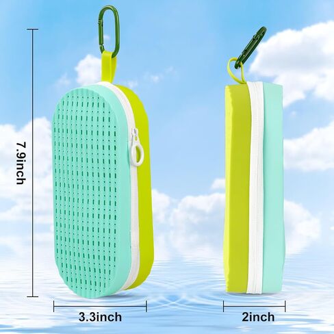 Swim Goggle Case for Swimming Goggles, Sunglasses, Zipper Eyeglasses Case for Men, Women, and Kids in Saudi Arabia