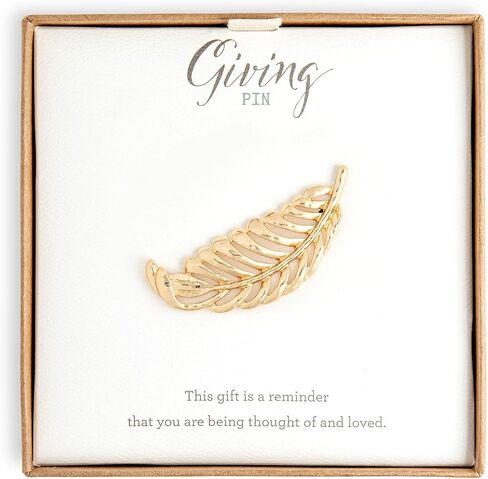 Demdaco Giving Reminder Gold Tone Iron Metal Brooch Pin in Saudi Arabia