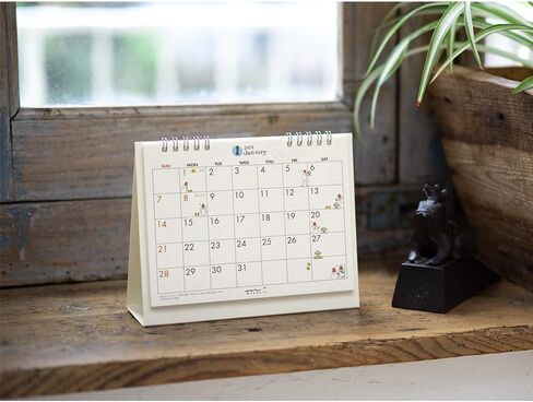 Midori 31273006 2024 Calendar, Tabletop, M, Country Time Floral Pattern (Ojisan Print) in Saudi Arabia