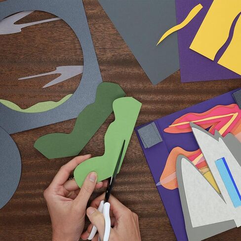 PA Paper Accents Smooth Cardstock 12" x 12" Cream, 80lb Colored cardstock Paper for Card Making, Scrapbooking, Printing, Quilling and Crafts, 25 Piece Pack in Saudi Arabia