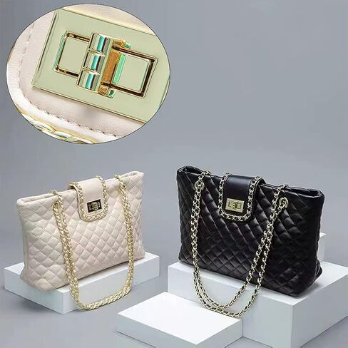 6 قطع بمشبك قفل دوار، أقفال ملتوية، مشابك تثبيت معدنية مع غسالات، لحقيبة اليد اليدوية وحقائب اليد اليدوية وحقيبة اليد (ذهبي) in Kuwait