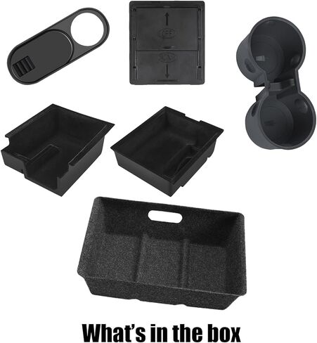 2021-2024 Tesla Model Y Center Console Organizer Kits, Under Seat Storage, Webcam Cover, Tesla Model Y Accessories 2021 2022 2023 2024 in Kuwait