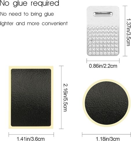 مجموعة أدوات إصلاح الثقوب للدراجات من Oumers، 15 قطعة من الرقع ذاتية اللصق بدون غراء، دائرية ومربعة لإصلاح الأنبوب الداخلي للدراجة مع عرموش، عصا بإحكام in Kuwait