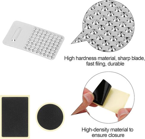 مجموعة أدوات إصلاح الثقوب للدراجات من Oumers، 15 قطعة من الرقع ذاتية اللصق بدون غراء، دائرية ومربعة لإصلاح الأنبوب الداخلي للدراجة مع عرموش، عصا بإحكام in Kuwait