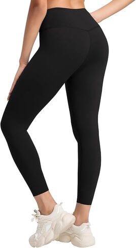 High Waist Yoga Leggings for Women Tummy Control Running Workout Pants(25 Inch Inseam) in Saudi Arabia