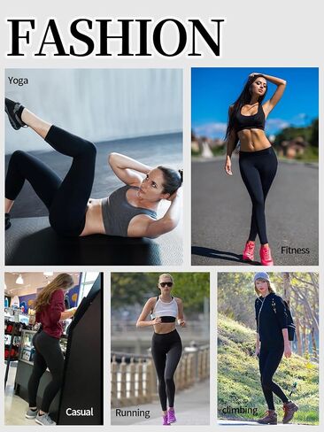 High Waist Yoga Leggings for Women Tummy Control Running Workout Pants(25 Inch Inseam) in Saudi Arabia