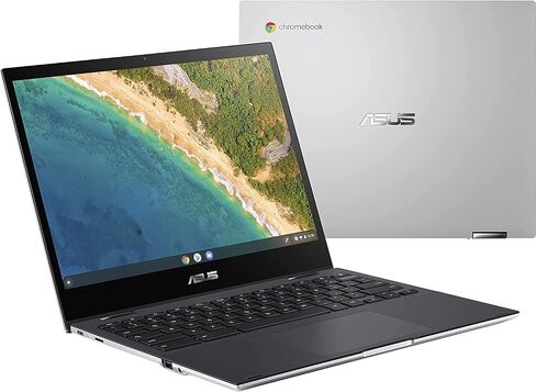 ASUS Chromebook Flip CM3، شاشة NanoEdge مقاس 12 بوصة تعمل باللمس، MediaTek Kompanio 820 T8192، وحدة معالجة الرسومات Arm NATT MC5، 64 جيجابايت eMMC، ذاكرة وصول عشوائي 4 جيجابايت، Wi-Fi 5، نظام تشغيل Chrome، فضي CM3200FM1A-DH01T (متجدد) in Saudi Arabia