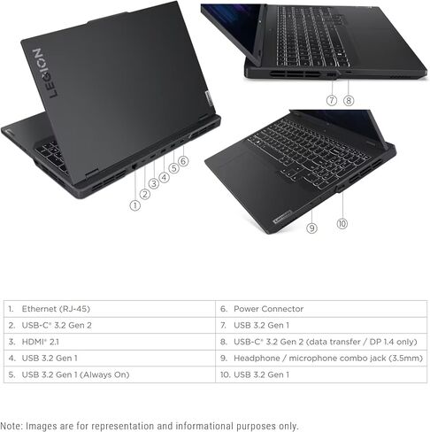 لاب توب لينوفو ليجن برو 5i للالعاب، الجيل الثالث عشر انتل كور i7-13700HX، رام 32 جيجا DDR5، 2 تيرابايت PCIe SSD، 16 بوصة WQXGA(2560x1600)، نفيديا جيفورس RTX 4060، ويندوز 11 هوم in Saudi Arabia