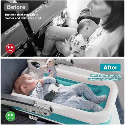 Toddler Airplane Bed Toddler Travel Bed - Airplane Bed Airplane Seat Extender Toddler Bed Belt Toddler Travel Bed for Train Airplane Car #7 in Kuwait