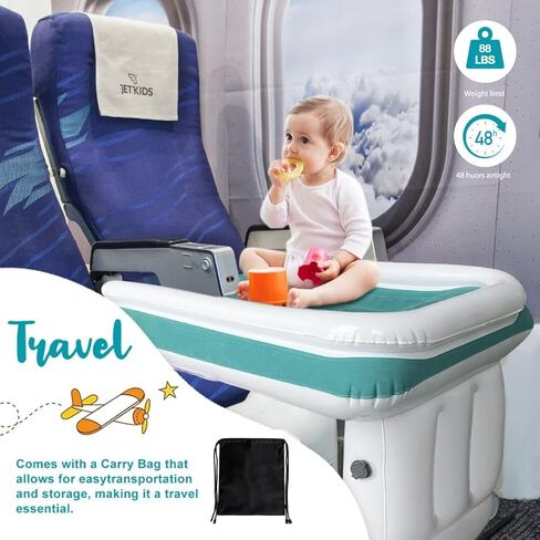 Toddler Airplane Bed Toddler Travel Bed - Airplane Bed Airplane Seat Extender Toddler Bed Belt Toddler Travel Bed for Train Airplane Car #7 in Kuwait
