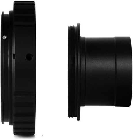 محول T معدني بالكامل مقاس 1.25 بوصة ومحول حلقة T2 T لجميع كاميرات Canon EOS والتصوير الفوتوغرافي، أسطوانة ممتدة بأكمام CA1 مخصصة للتلسكوب in Kuwait