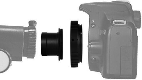 محول T معدني بالكامل مقاس 1.25 بوصة ومحول حلقة T2 T لجميع كاميرات Canon EOS والتصوير الفوتوغرافي، أسطوانة ممتدة بأكمام CA1 مخصصة للتلسكوب in Kuwait