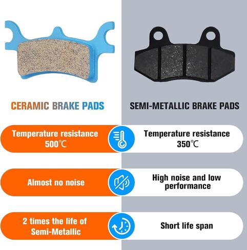 Youxmoto Brake Pads Ceramic Fit For Polaris Sportsman 400 450 500 600 700 800 HO EFI 4x4 2002-2014, Fit For Polaris Trail Blazer Boss 250 330 / for Magnum Xpedition 325, replace for 1910036 1910042 in Saudi Arabia