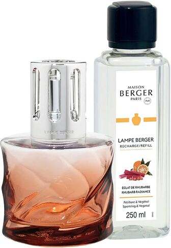 MAISON BERGER - Lampe Berger Model Spirale - Home Fragrance Lamp Diffuser - 4.9 x 3.2 x 3.2 inches - Includes Fragrance Bottle - 8.45 Fluid Onces - 250 milliliters (Black Velvet of Orient) in Saudi Arabia
