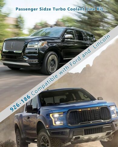 926-186 مجموعة خط التبريد التوربيني لجانب الركاب المتوافقة مع Ford Expedition F150 Transit 150/250/350/350 HD Lincoln Navigator in Kuwait