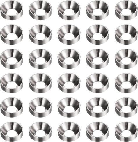 30pcs Countersunk Washer M3 Anodized Aluminum Alloy Finishing Washers, Screw Gaskets for Mechanical Accessories Parts, Golden in Saudi Arabia
