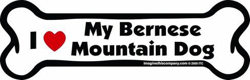 Bone Car Magnet, I Love My Bernese Mountain Dog, 2-Inch by 7-Inch in Saudi Arabia