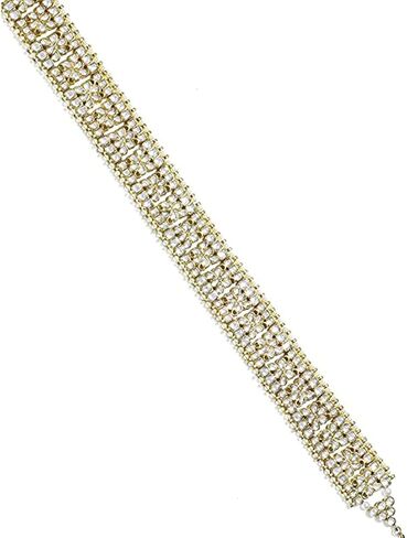 I Jewels 18k Gold Plated Ethnic Indian Wedding Bollywood Kundan Studded Kamarband/Belly Chain for Women (B044W) in Saudi Arabia