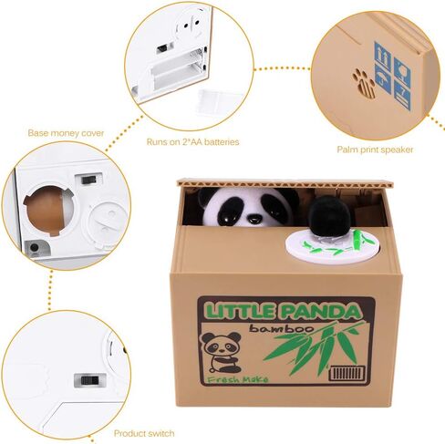 Stealing Piggy Bank, Automatic Stole Coin Piggy Bank Money Saving Box Coin Bank (Strawberry) in Saudi Arabia
