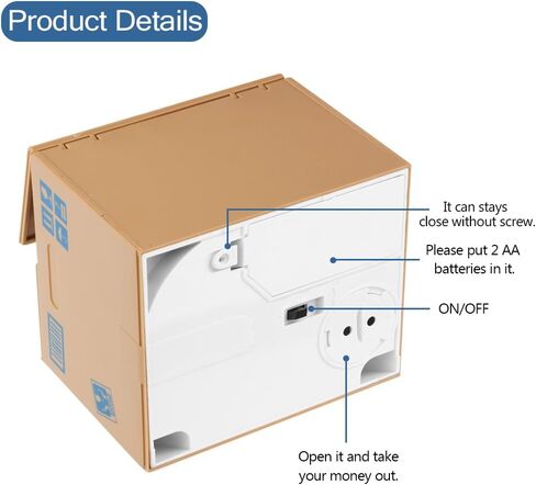 Stealing Piggy Bank, Automatic Stole Coin Piggy Bank Money Saving Box Coin Bank (Strawberry) in Saudi Arabia