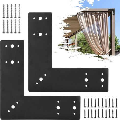 2 Pack Straight Steel Flat Plate Brackets，Mending Plate, I Shape Strap Metal Plate Fit 4x4,6x6 Lumber, with 2 Sets of Screws in Saudi Arabia