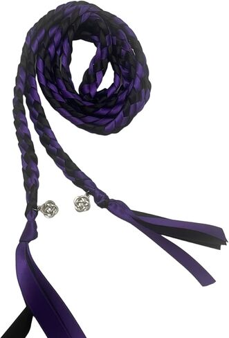Purple and Black Handfasting Cord with Celtic Knot- Braided Together- Ceremony- Rope- Cord- Wedding in Kuwait