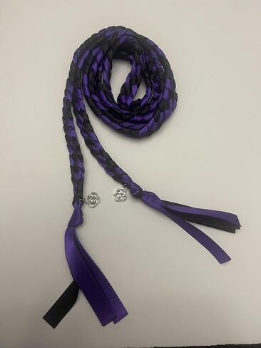 Purple and Black Handfasting Cord with Celtic Knot- Braided Together- Ceremony- Rope- Cord- Wedding in Kuwait