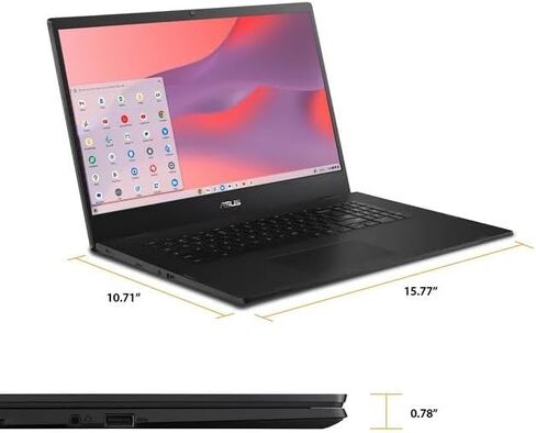 Asus 17 Slim Laptop Intel Processor up to 2.8GHz 17in Full HD 4GB DDR4 64GB Storage WiFi + BT Chrome OS (CX17 – Renewed) in Saudi Arabia