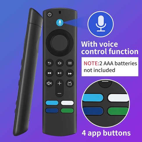 L5B83G (3rd Gen) Replacement Remote Control with Voice Function,Fit for Fire Smart TV Stick(2nd Gen, 3rd Gen, Lite, 4K), Fit for AMZ Smart TV Cube (1st Gen & 2nd Gen), and Fit for AMZ Smart TV Stick in Kuwait