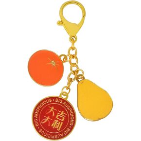 Feng Shui "Tai Kat Tai Ley" Windfall Fortune and Happiness Decorative Keychain Lucky Pendant Amulet Best Blessing Gift
