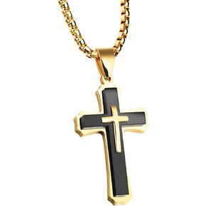 Pendant Cross for Car Rearview Mirror Hanging Accessories Cross Charm Car Mirror Decor Hanging Ornament for Auto Interior Truck Christian Cross Necklace for Men Women Jesus Holy (Silver)