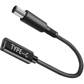 كابل طاقة 100 وات PD USB من النوع C مع محول DC 7.4x5.0 مم كابل موصل إخراج ذكر، محول USB C إلى DC مصنوع لسلسلة أجهزة الكمبيوتر المحمول Dell Latitude