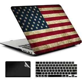 Compatible with MacBook Air 13.6 inch Case 2022 2023 2024 Release M3 A3113 M2 A2681 with Touch ID, Plastic Hard Shell Case;Keyboard Cover&;Screen Protector - Left Right Brain 5