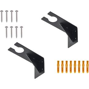 Wall Mount Rack for EGO Trimmer, Wall Hanging Holder for EGO Tools, Heavy-Duty Wall Hanging Holder for Garden Power Tools, Garage Storage Organizer, Storage Hooks for Trimmer (2 Pack Black)