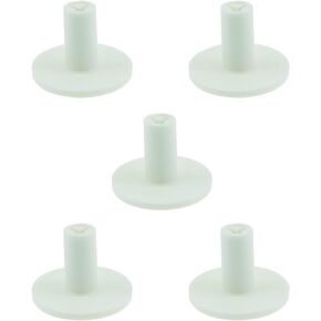 E-outstanding 5pcs Rubber Golf Tee Set 38mm Rubber Golf Tee Holder White 38mm for Practice Driving Range Mats