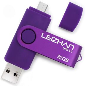 عصا صورة الهاتف بسعة 128 جيجابايت، محرك فلاش OTG USB لنظام Android USB 3.0 Photostick لهاتف Samsung Galaxy S7/S6/S5/S4/S3/Note5/4/3، أخضر
