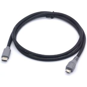 Short USB C to Micro USB C Cable, Type C Male to Micro USB B Male Extension Cord for MacBook, Dell XPS 13 15, Chormebook Pixel, Devices with USB-C Port (30 cm)