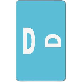 Smead AlphaZ ACCS Color-Coded Alphabetic Label, D, Light Blue, 100 Labels per Pack (67174)