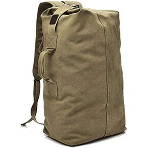 N/W Military Duffel Bag Top Load Double Strap Canvas Backpack Army Travel Big Size,Large Capacity Travel Climbing Bag