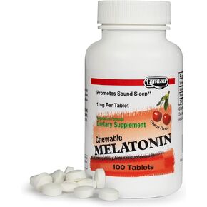 Landau 1mg Chewable Melatonin – Easy-to-Take Natural Sleep Aid for Men & Women – Our Melatonin is Kosher & Made in The USA – 100 Tablets, Natural Cherry Flavor
