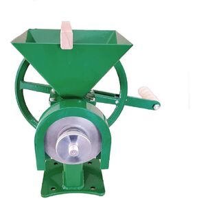Lehman's Manual Power Grain Mill, Grinds Any Dry Grain to Pastry Flour, Big 6 Cup Capacity, 14 inches High with 12 inch Flywheel
