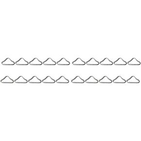 BESPORTBLE 60 قطعة من الفولاذ المقاوم للصدأ الترامبولين حلقة مثلثية حلقة الترامبولين أبازيم سرير بنجي حلقة مثلثة حلقة مثلثة من الفولاذ in Kuwait