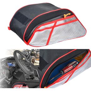 Goldfire General 1000 Accessories,Center Seat Console Storage Bag Cab Pak Compartment Tool Bag with Side Mesh Phone Holder Bag Fits For 2016-2023 Polaris General 1000/General 4 1000 (Black)