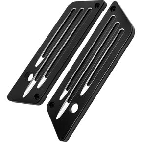 أغطية مزلاج حقيبة السرج من Saddlebag بديلة لـ Harley Davidson Touring Street Glide، Electra Glide، Road Glide 1993-2013، أسود in Kuwait