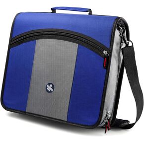 ملف بسحاب مقاس 3 بوصات، مكون من 3 حلقات مع ملف ممتد وحزام كتف، أزرق in Kuwait