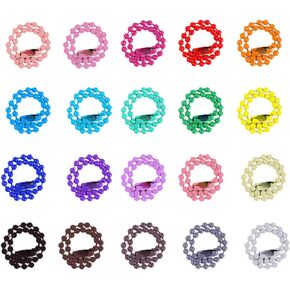 MiDube 200 PCS Ball Beads Chain Mixed Color Metal Chains with Connector Jewelry Findings Adjustable for Hanging Christmas Ornament Dog Tag Key Chain Craft Projects 2.4 MM