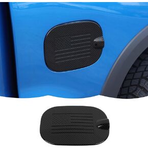 Carbon Fiber Fuel Filler Gas Tank Door Cap Cover Trim US Flag Decoration Exterior Accessories Compatible with Chevrolet Silverado/GMC Sierra 2019-2023