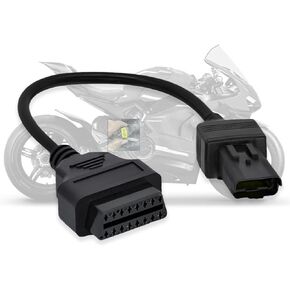Obd2 Adapter Fit for Ducati Motorcycle 4Pin OBD Cable,Obd1 to Obd2 Adapter Connector for Diavel/Multistrada 1200/Panigale 1199/Monster 696/796/1100 Bike,Work with ELM327 Code Reader Scanner