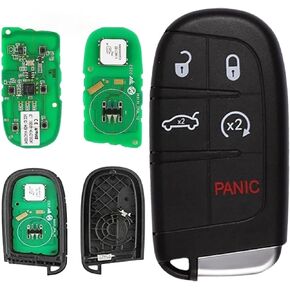Autel IKёy 5 Buttons Blank 2024 New Kёy Fob programmable Compatible with Vehicle Systems Using 315/415 MHz Ultra-Long Range OE-Quality for Chrysler-Dodge-Style Kёy Replacement Work with Autel KM100
